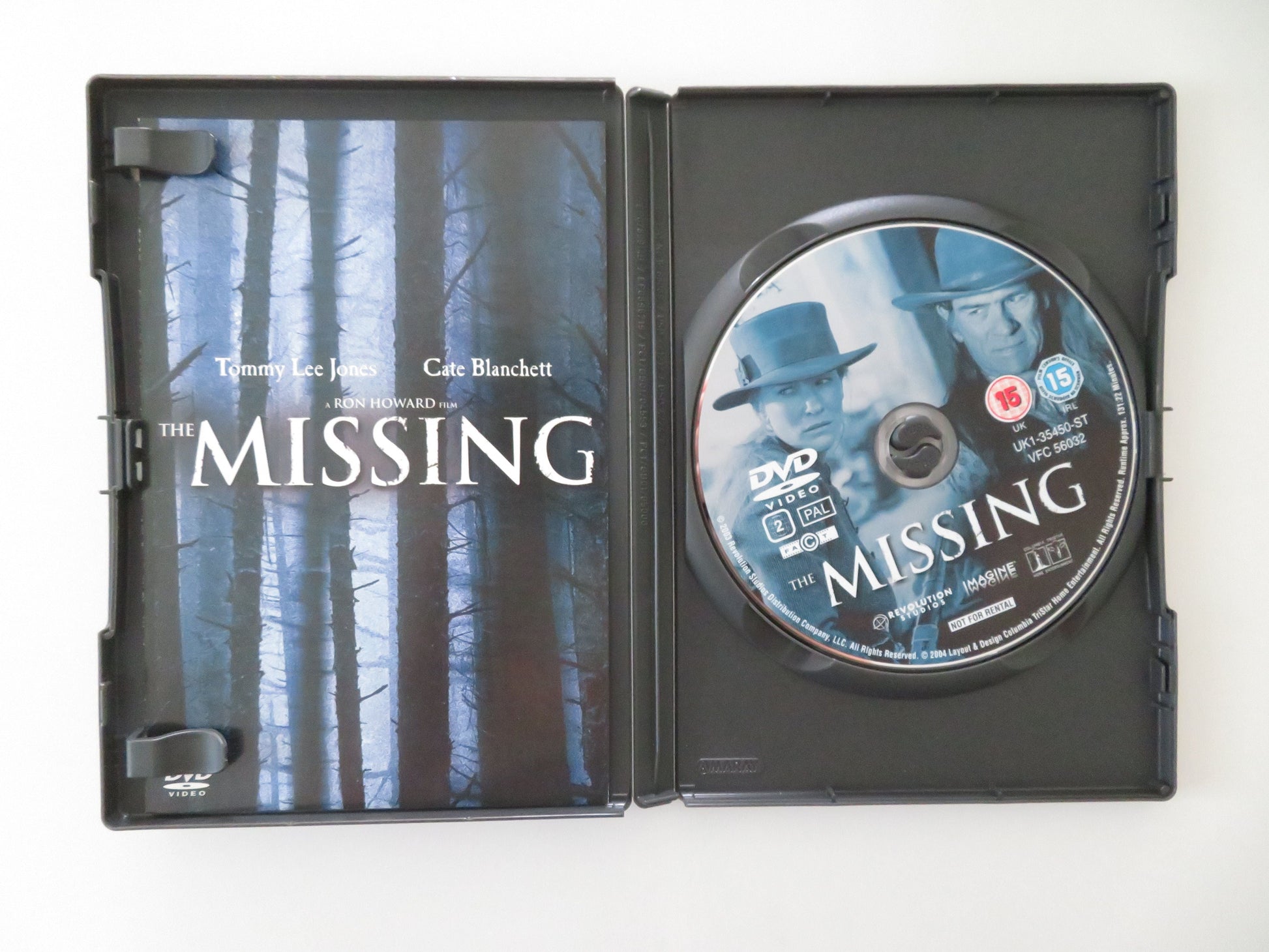 The Missing (DVD) Tommy Lee Jones Cate Blanchett Evan Rachel Wood 2003 Region 2 Movie posters