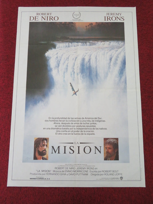 THE MISSION SPANISH POSTER ROLLED ROBERT DE NIRO JEREMY IRONS 1986 Movie posters