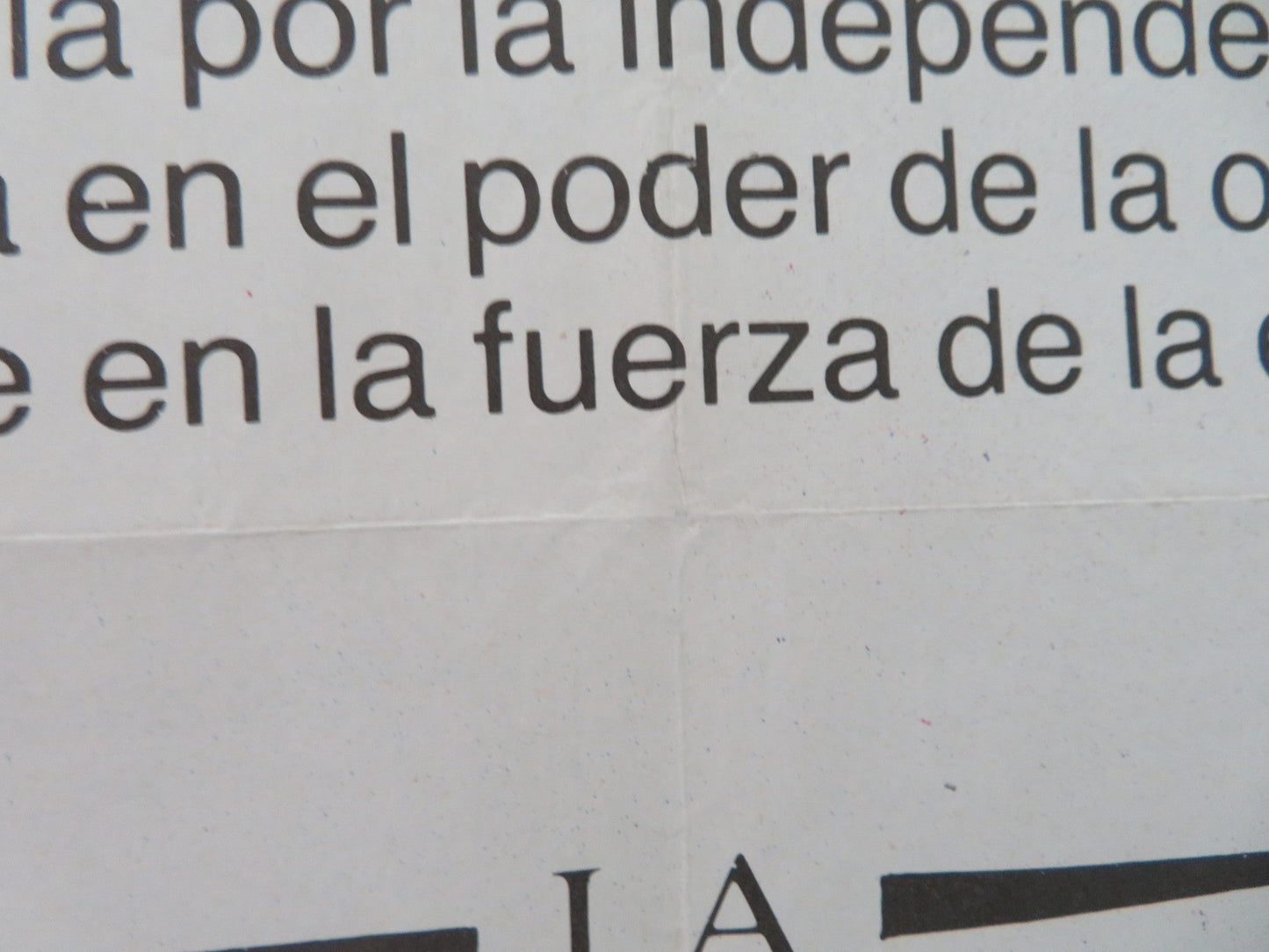 THE MISSION SPANISH POSTER ROLLED ROBERT DE NIRO JEREMY IRONS 1986 Movie posters