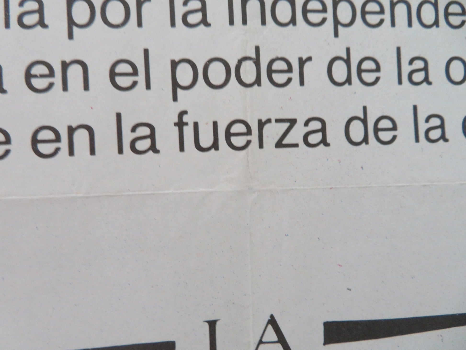 THE MISSION SPANISH POSTER ROLLED ROBERT DE NIRO JEREMY IRONS 1986 Movie posters