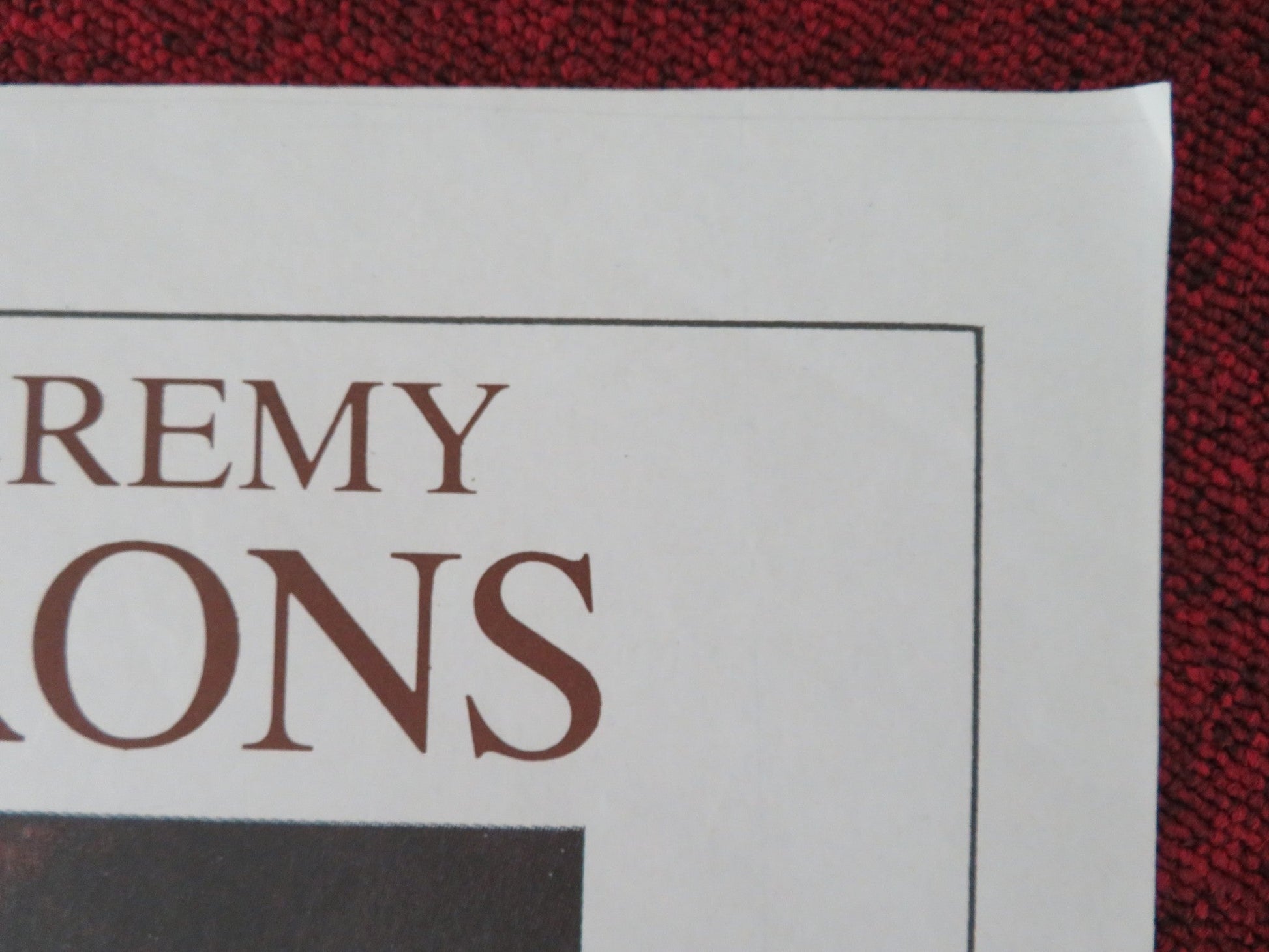 THE MISSION SPANISH POSTER ROLLED ROBERT DE NIRO JEREMY IRONS 1986 Movie posters