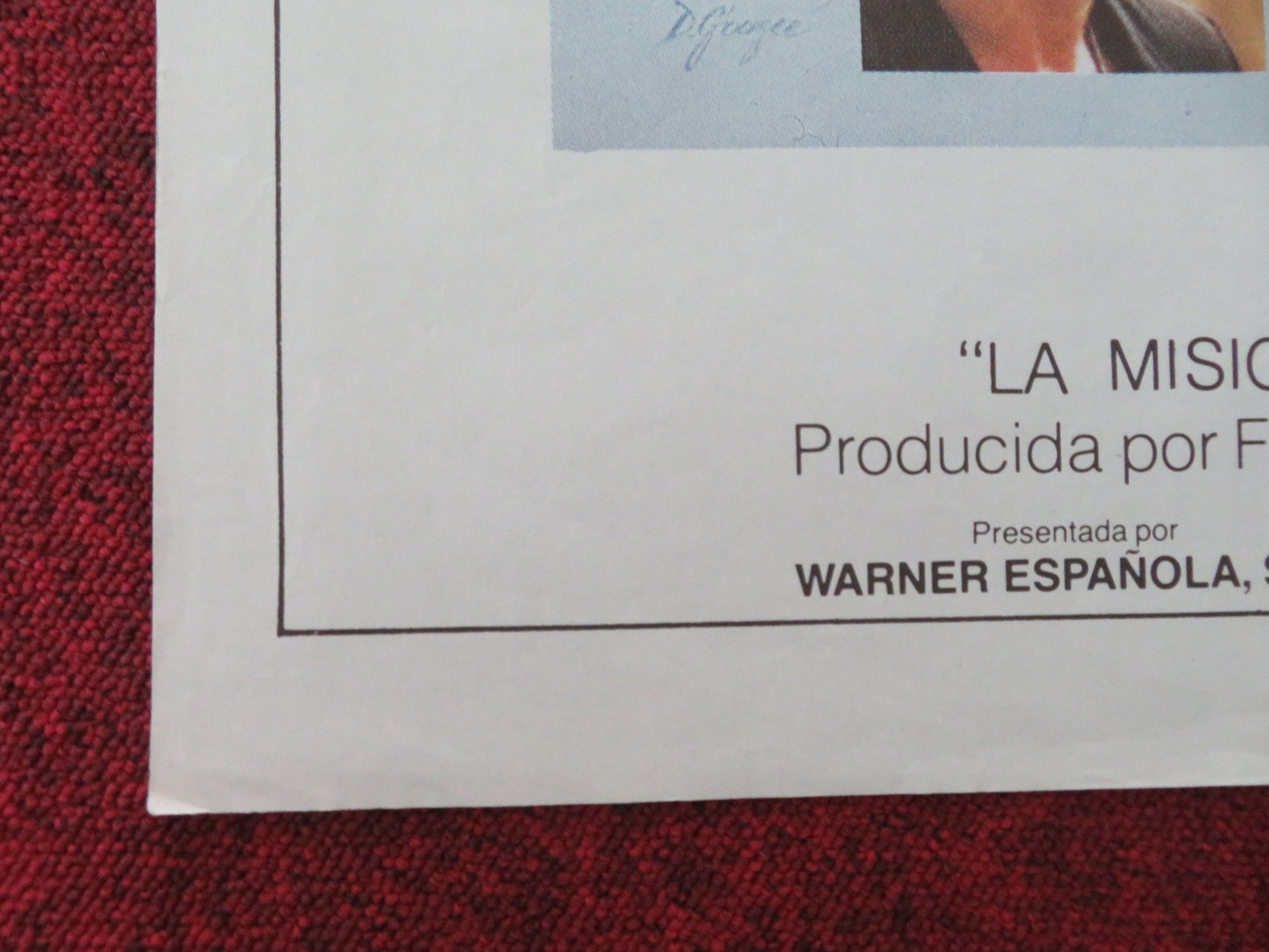 THE MISSION SPANISH POSTER ROLLED ROBERT DE NIRO JEREMY IRONS 1986 Movie posters