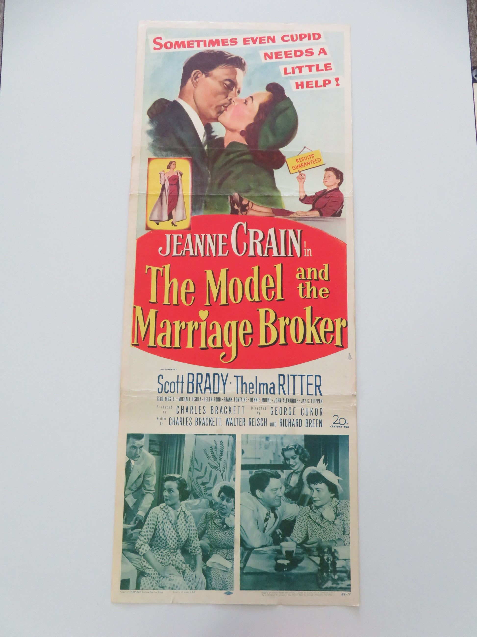 The Model and the Marriage Broker US Insert Poster Jeanne Crain Scott Brady 1952 Movie posters
