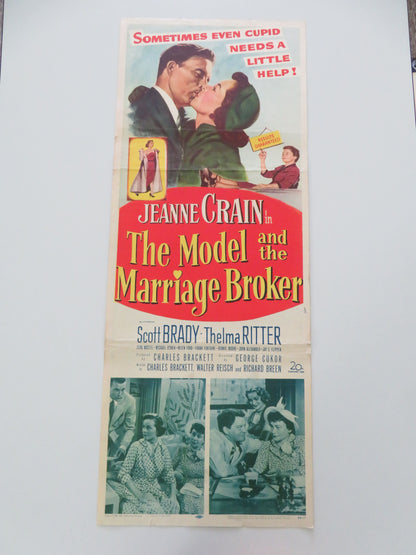 The Model and the Marriage Broker US Insert Poster Jeanne Crain Scott Brady 1952 Movie posters