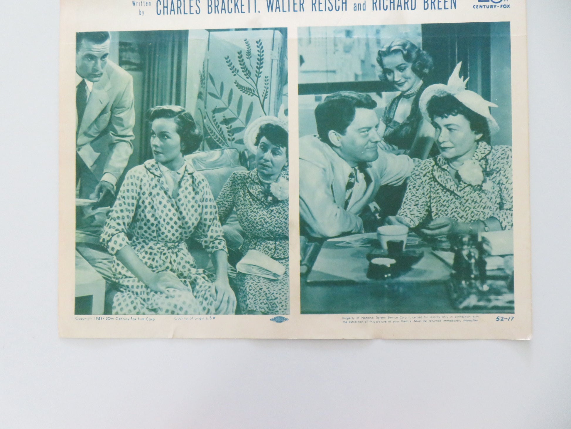 The Model and the Marriage Broker US Insert Poster Jeanne Crain Scott Brady 1952 Movie posters
