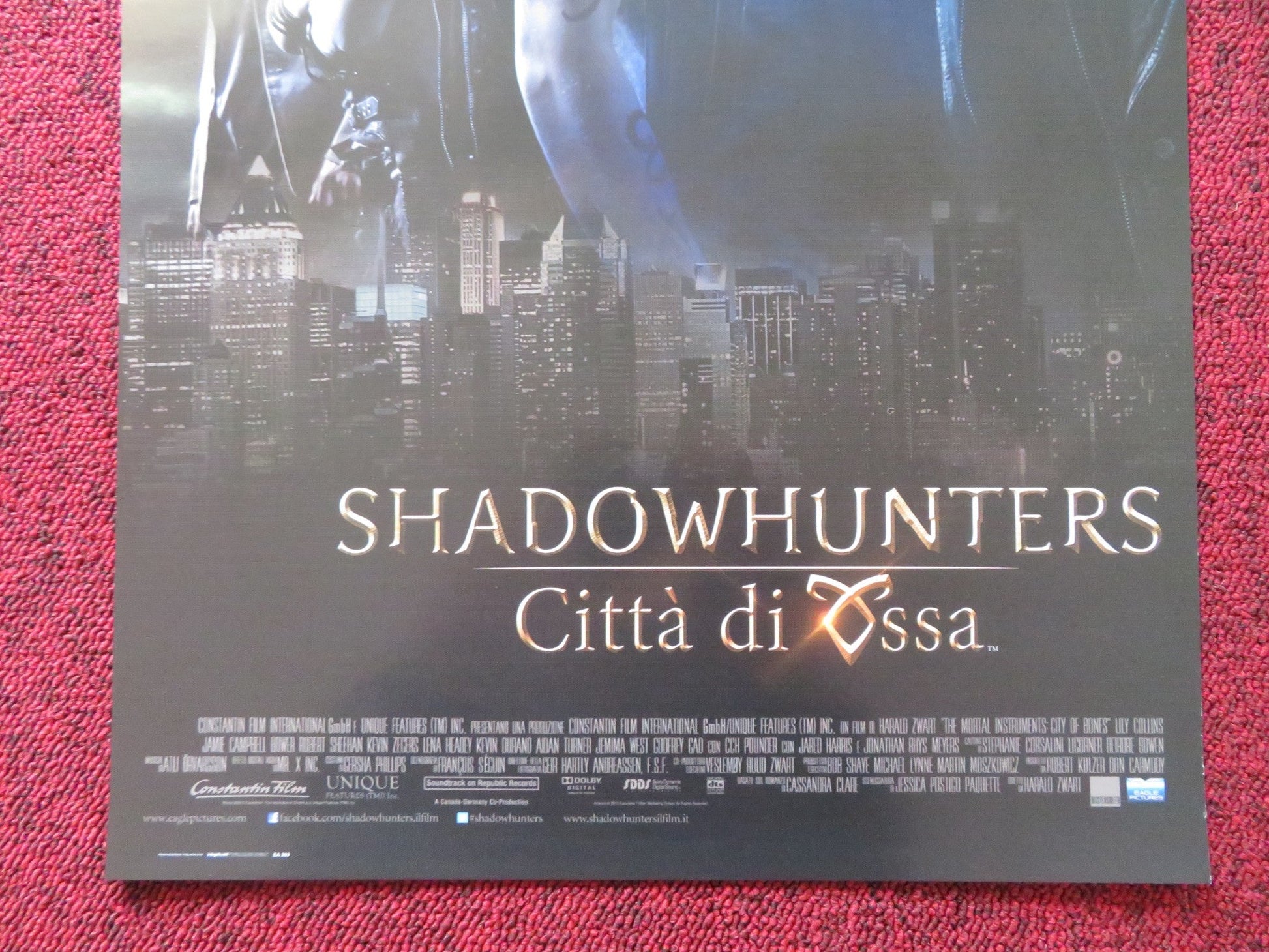 THE MORTAL INSTRUMENTS: CITY OF BONES ITALIAN LOCANDINA POSTER LILY COLLINS 2013 Rendezvous Cinema Movie posters