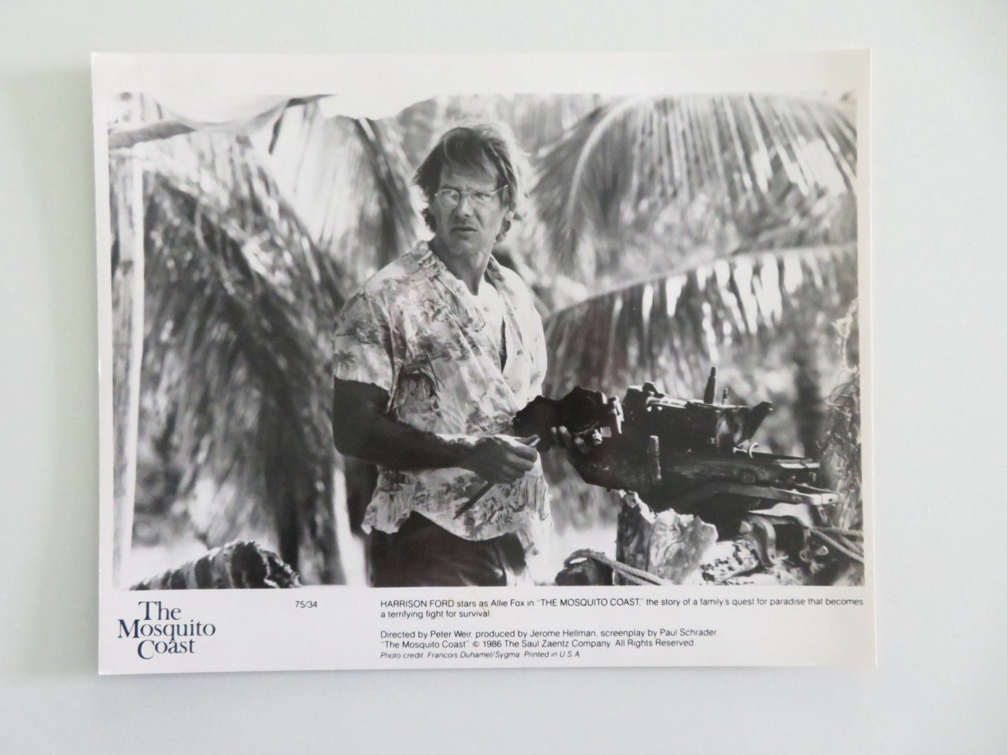 THE MOSQUITO COAST MOVIE STILL PHOTO LOT OF 5 HARRISON FORD RIVER PHOENIX 1986 Movie posters