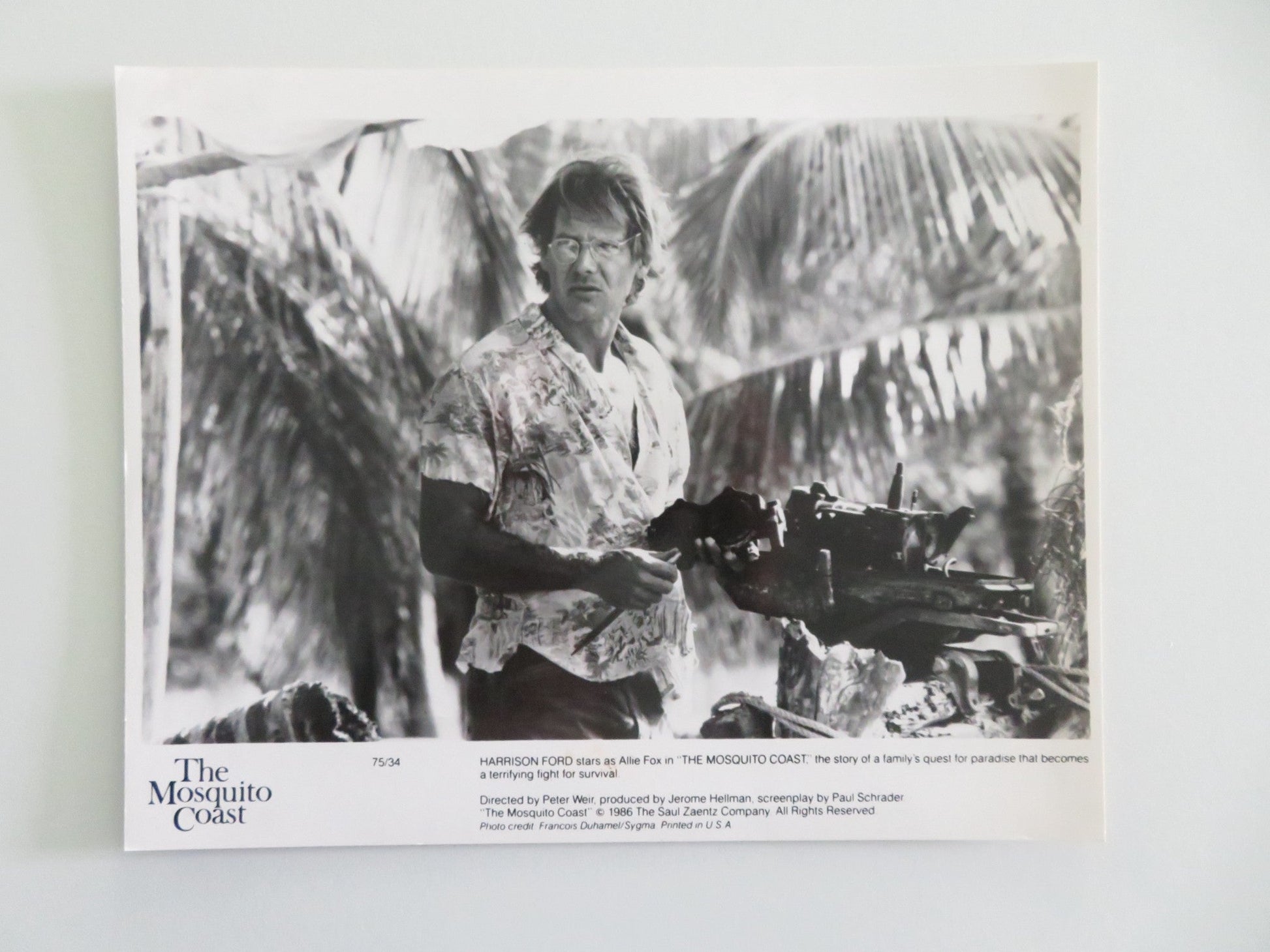 THE MOSQUITO COAST MOVIE STILL PHOTO LOT OF 5 HARRISON FORD RIVER PHOENIX 1986 Movie posters