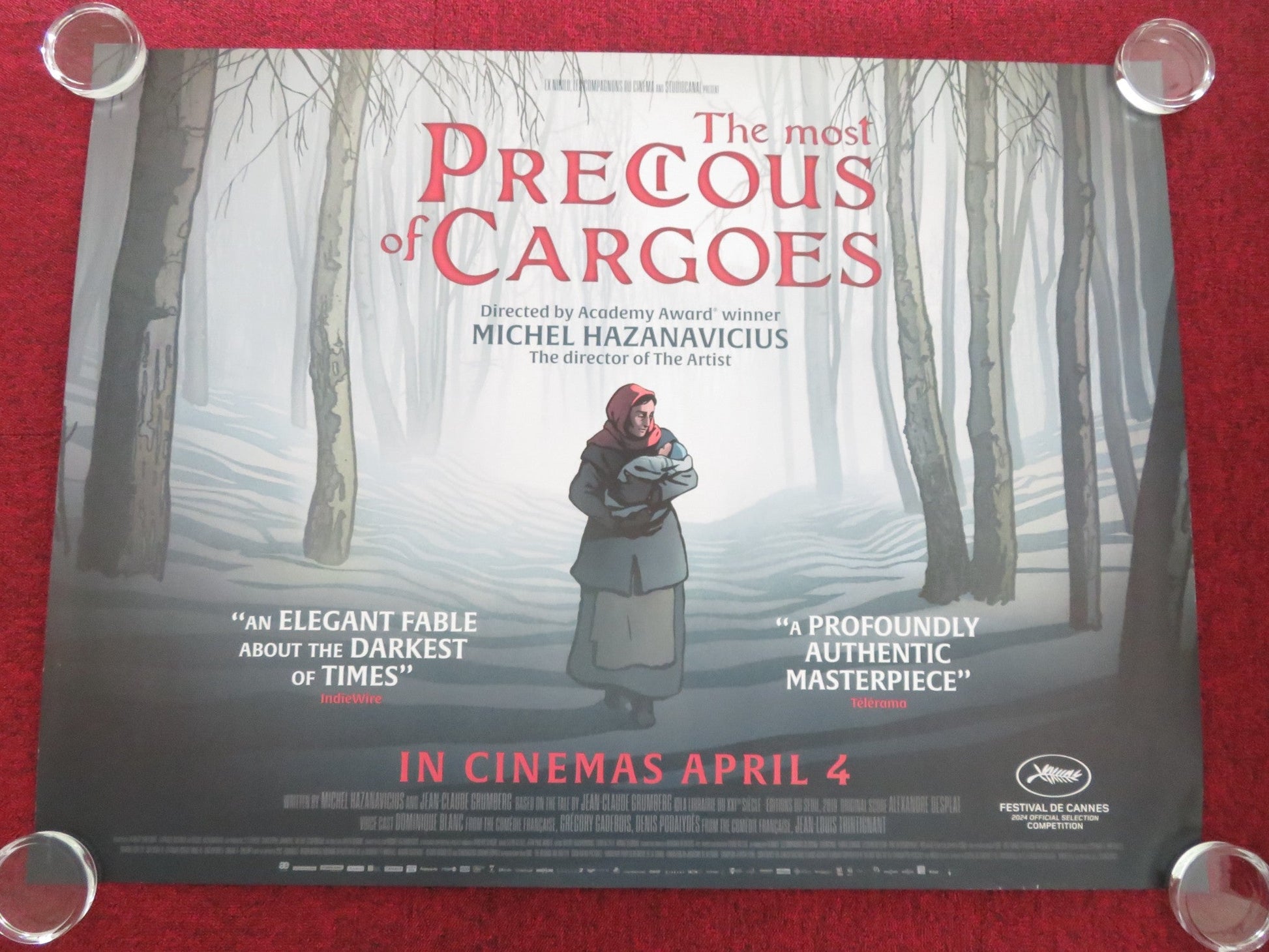 THE MOST PRECIOUS OF CARGOES UK QUAD ROLLED POSTER DOMINIQUE BLANC 2024 Movie posters