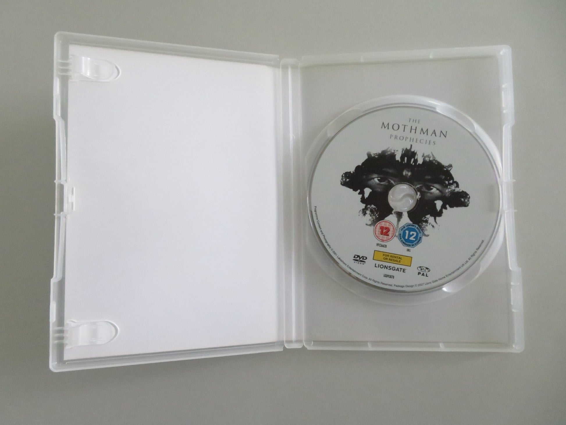 The Mothman Prophecies (DVD) Richard Gere David Eigenberg 2002 Region 2 Movie posters