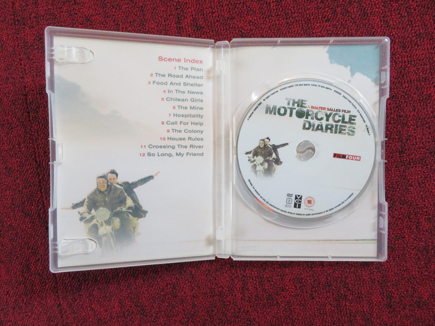 THE MOTORCYCLE DIARIES (DVD)GAEL GARCIA BERNAL RODRIGO DE LA SERNA 2004 REGION 2 Rendezvous Cinema Movie posters