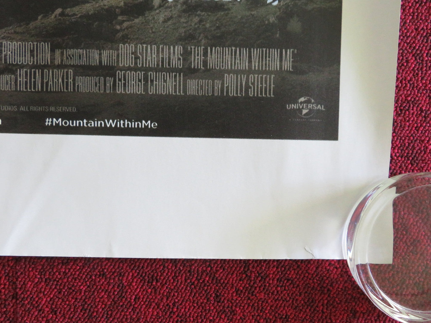 THE MOUNTAIN WITHIN ME UK QUAD ROLLED POSTER ED JACKSON 2024 - Rendezvous Cinema