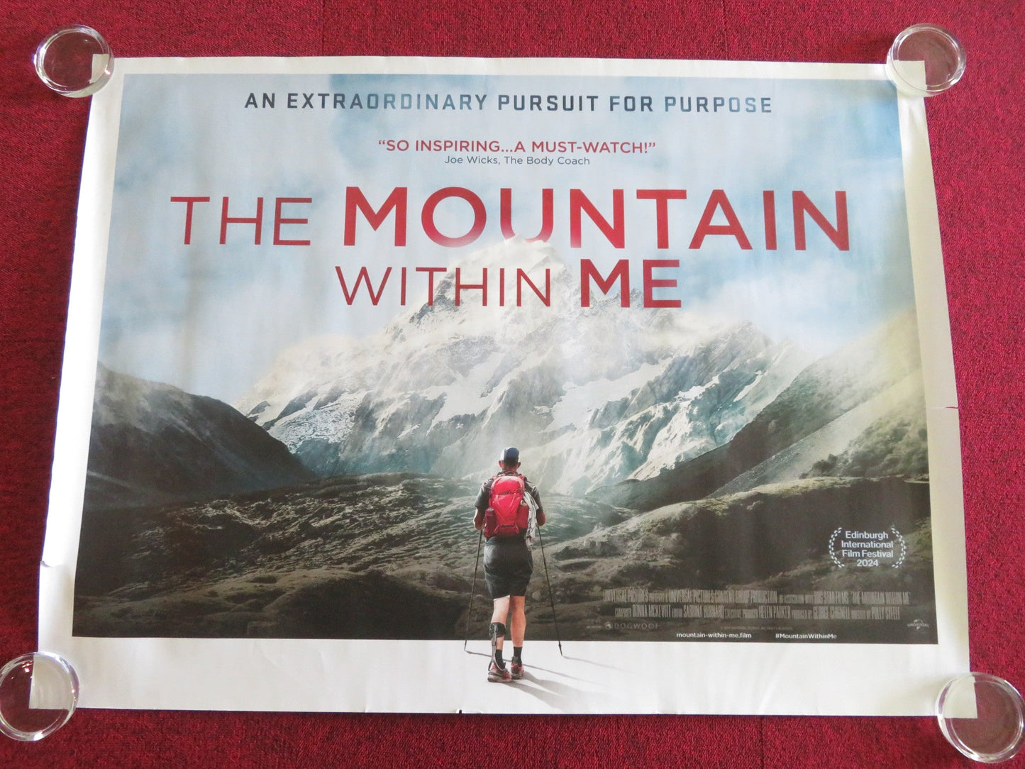 THE MOUNTAIN WITHIN ME UK QUAD ROLLED POSTER ED JACKSON 2024 - Rendezvous Cinema