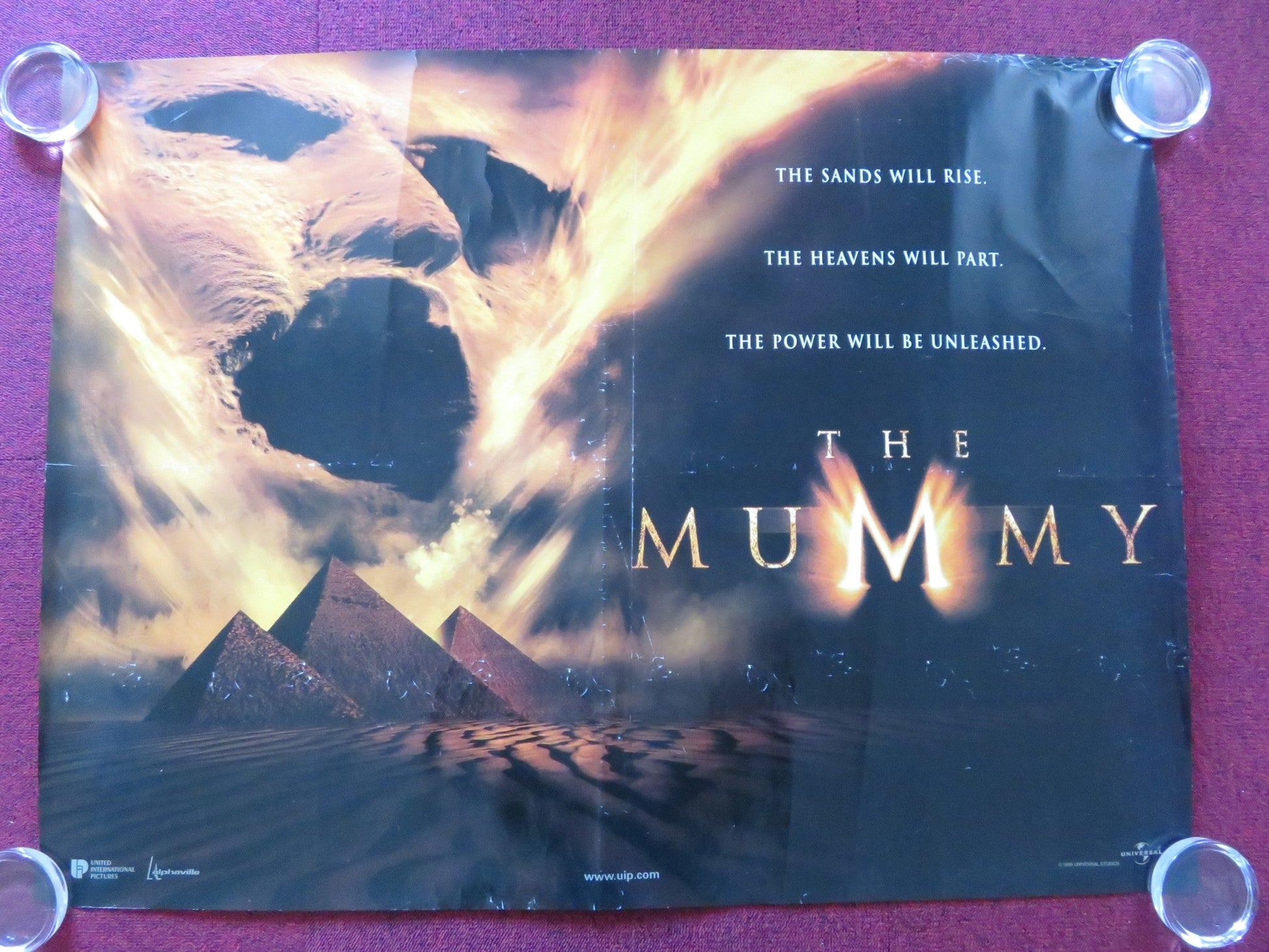 THE MUMMY UK QUAD ROLLED POSTER BRENDAN FRASER RACHEL WEISZ 1999 Rendezvous Cinema Movie posters