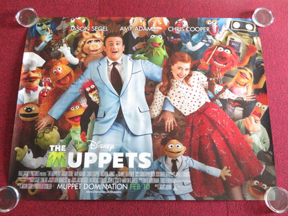 THE MUPPETS UK QUAD ROLLED POSTER DISNEY JASON SEGAL AMY ADAMS 2011 Rendezvous Cinema Movie posters
