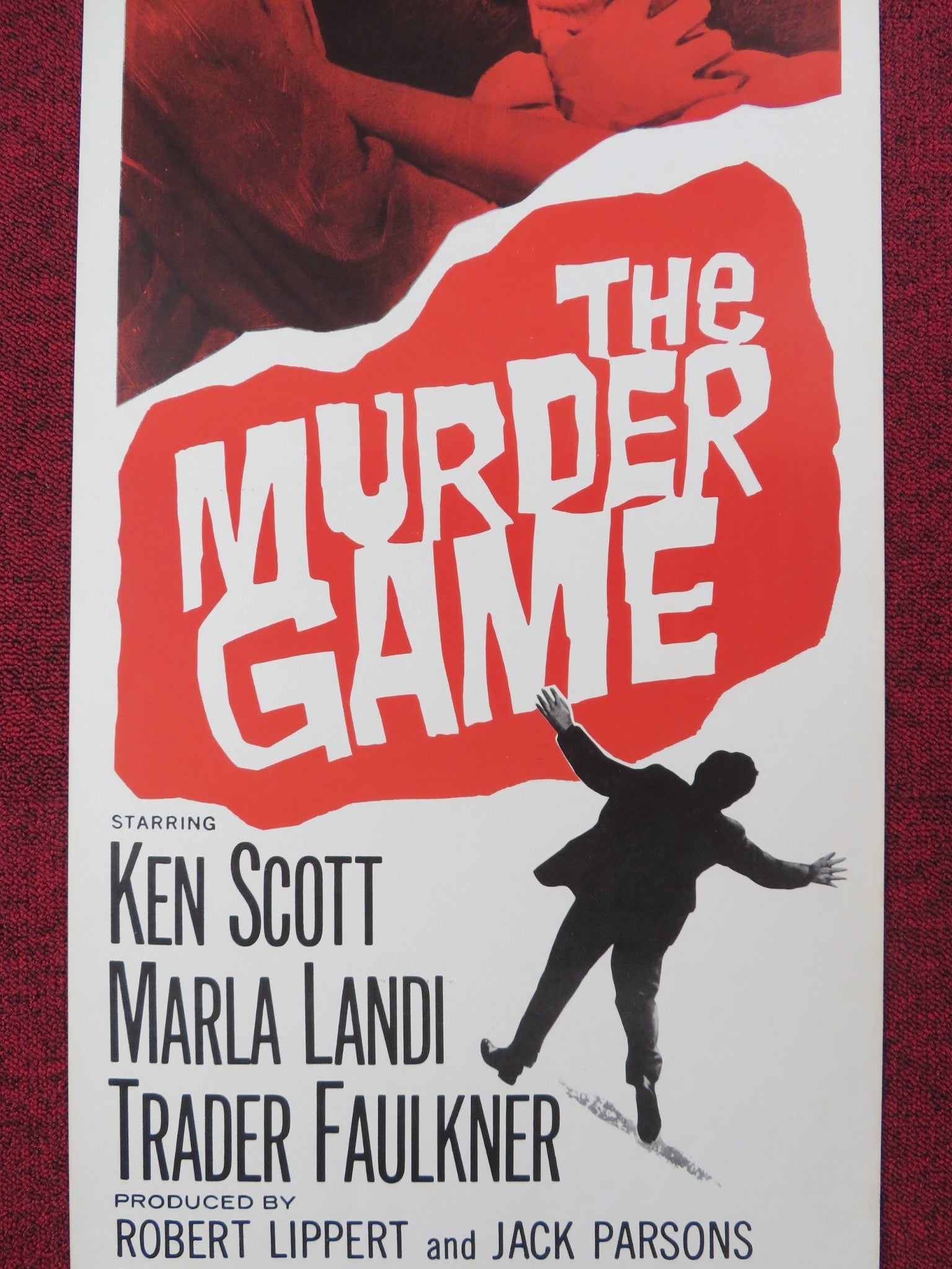 THE MURDER GAME US INSERT POSTER KEN SCOTT MARLA LANDI 1965 Rendezvous Cinema Movie posters
