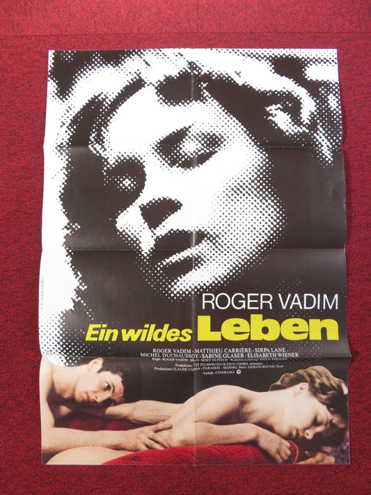 THE MURDERED YOUNG GIRL / CHARLOTTE GERMAN A1 POSTER FOLDED 1975 Rendezvous Cinema Movie posters