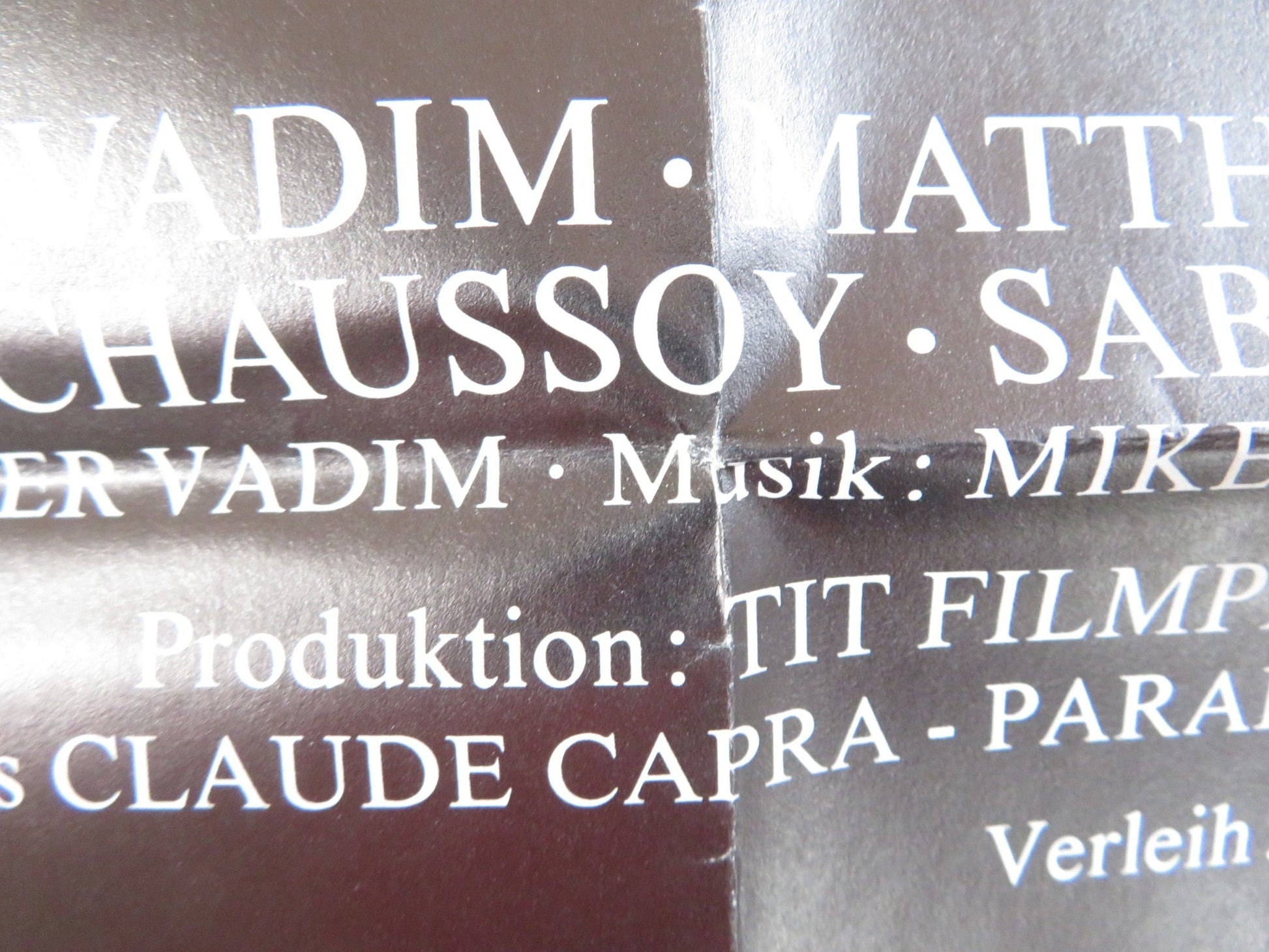 THE MURDERED YOUNG GIRL / CHARLOTTE GERMAN A1 POSTER FOLDED 1975 Rendezvous Cinema Movie posters