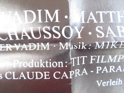 THE MURDERED YOUNG GIRL / CHARLOTTE GERMAN A1 POSTER FOLDED 1975 Rendezvous Cinema Movie posters