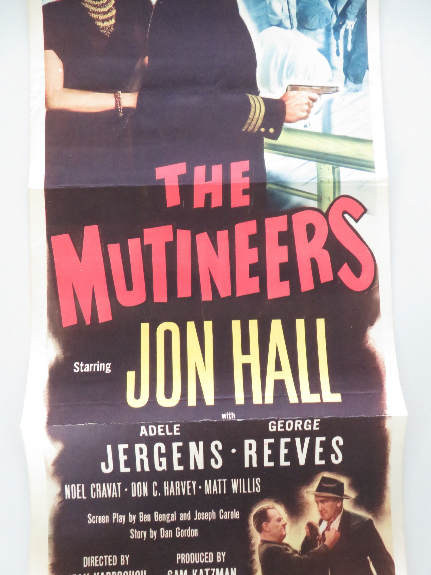 The Mutineers US Insert Poster Jon Hall Adele Jergens 1949 Movie posters