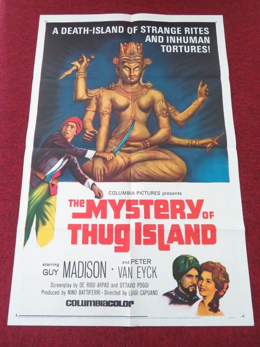 THE MYSTERY OF THUG ISLAND FOLDED US ONE SHEET POSTER GUY MADISON 1965 Movie posters
