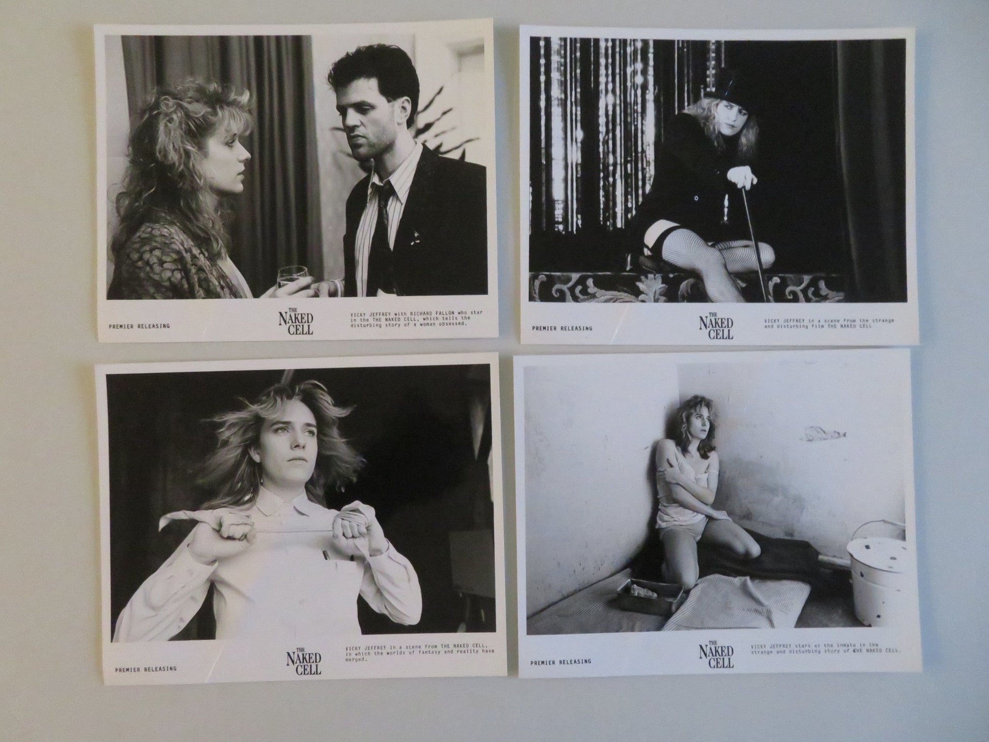THE NAKED CELL MOVIE STILL PHOTO LOT OF 4 VICTORIA JEFFREY RICHARD FALLON 1988 - Rendezvous Cinema