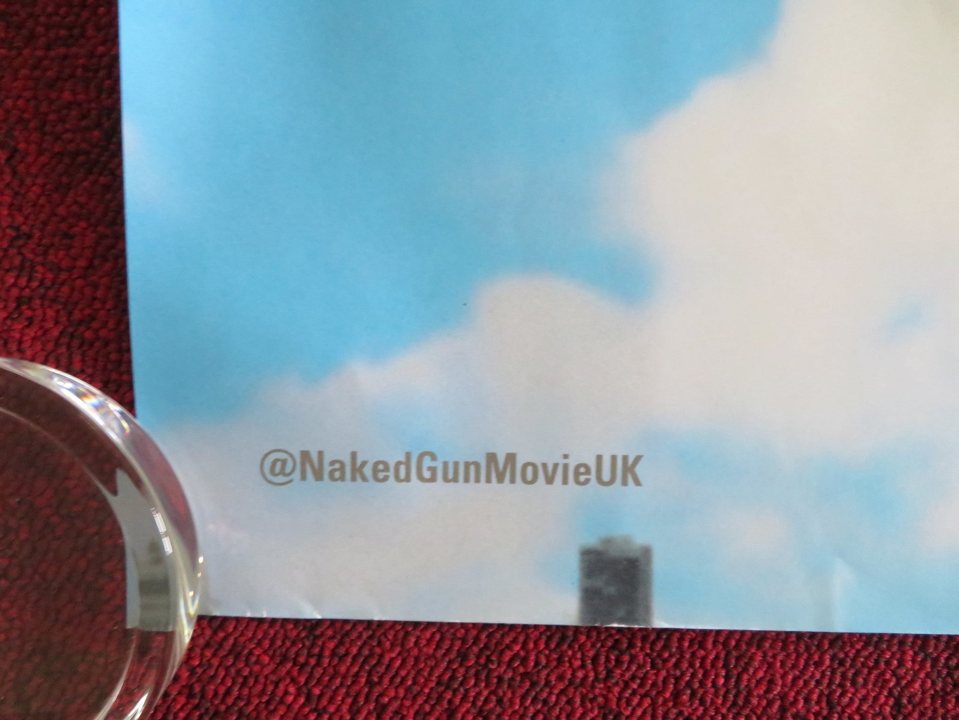 THE NAKED GUN - B UK QUAD ROLLED POSTER LIAM NEESON PAMELA ANDERSON 2025 Movie posters