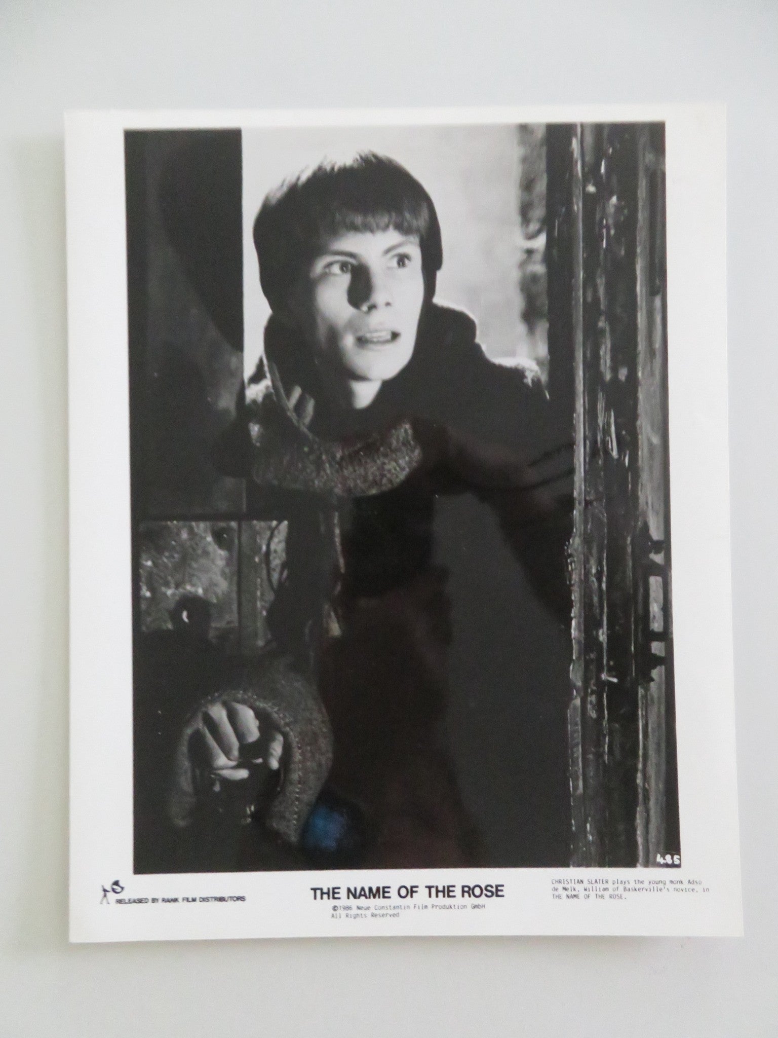 THE NAME OF THE ROSE MOVIE STILL PHOTO LOT OF 5 SEAN CONNERY C. SLATER 1986 Movie posters