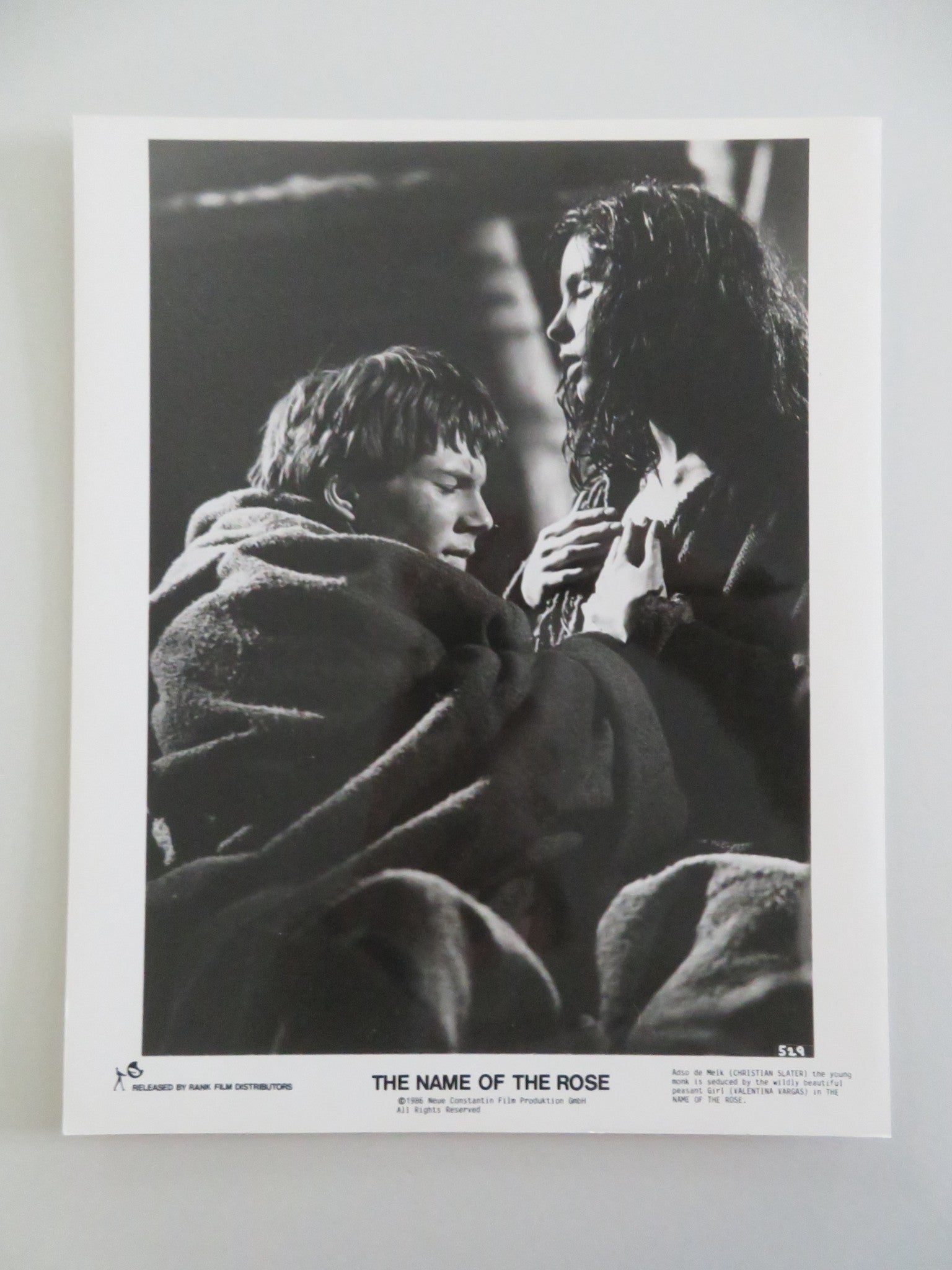 THE NAME OF THE ROSE MOVIE STILL PHOTO LOT OF 5 SEAN CONNERY C. SLATER 1986 Movie posters