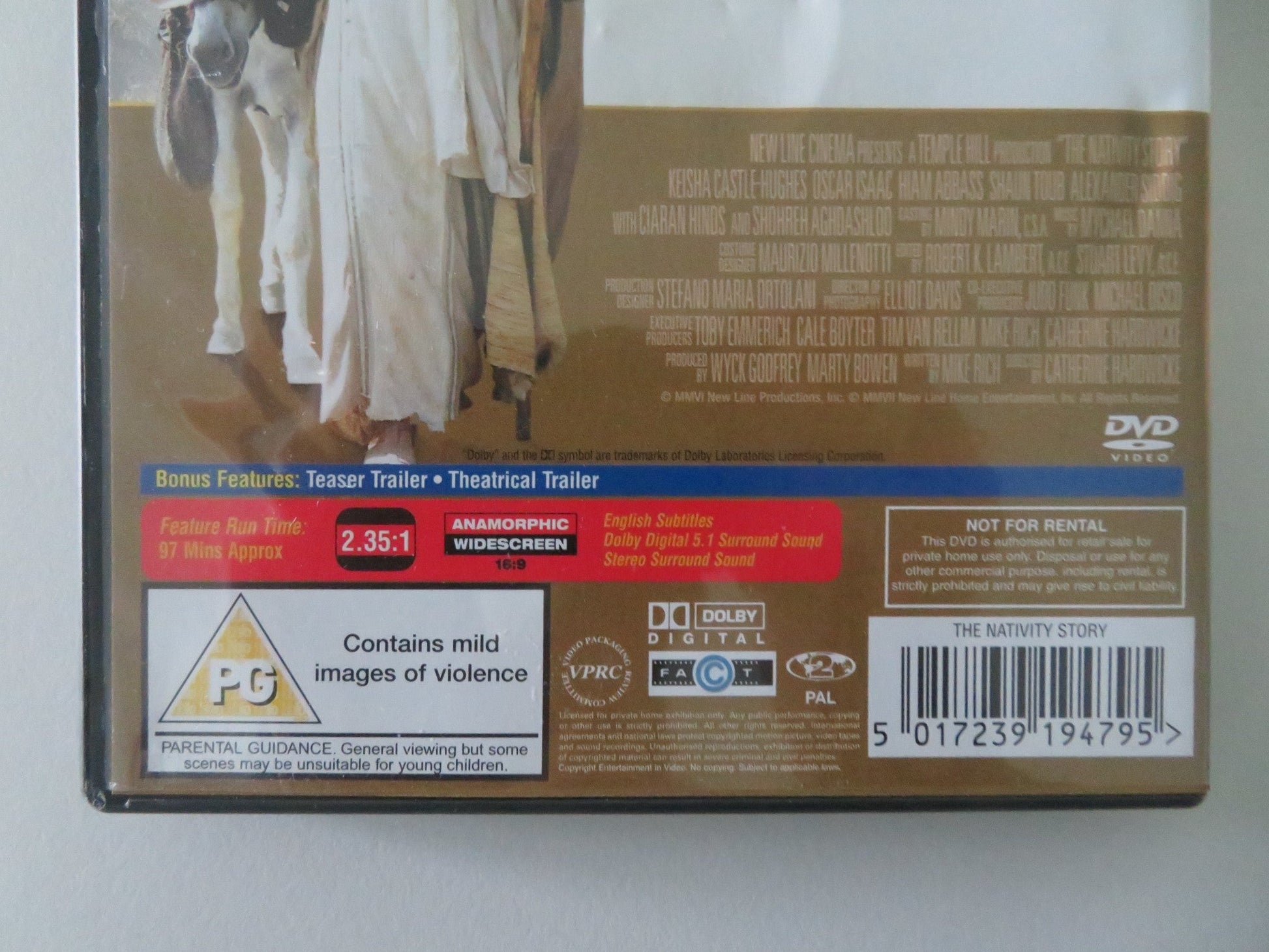 THE NATIVITY STORY - B (DVD) OSCAR ISAAC KEISHA CASTLE - HUGHES 2006 REGION 2 Movie posters