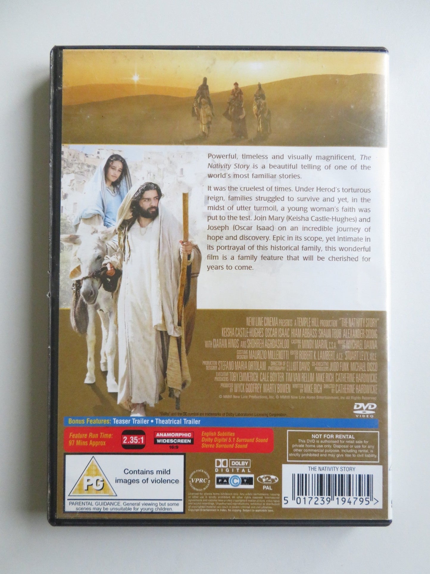 THE NATIVITY STORY (DVD) OSCAR ISAAC KEISHA CASTLE-HUGHES 2006 REGION 2 - Rendezvous Cinema