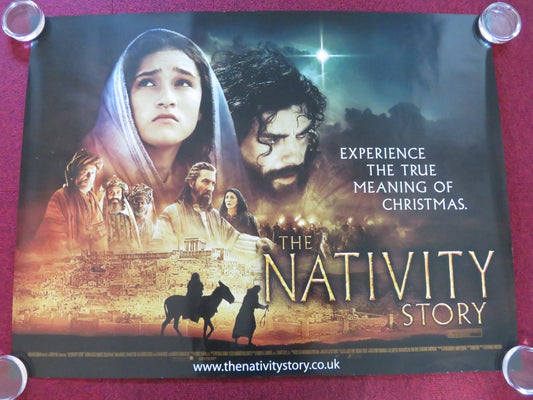 THE NATIVITY STORY UK QUAD ROLLED POSTER OSCAR ISAAC KEISHA CASTLE - HUGHES 2006 Rendezvous Cinema Movie posters
