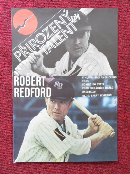 THE NATURAL CZECH POSTER ROBERT REDFORD 1986 Rendezvous Cinema Movie posters
