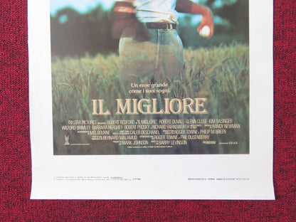 THE NATURAL ITALIAN LOCANDINA POSTER ROBERT REDFORD ROBERT DUVALL 1984 Rendezvous Cinema Movie posters