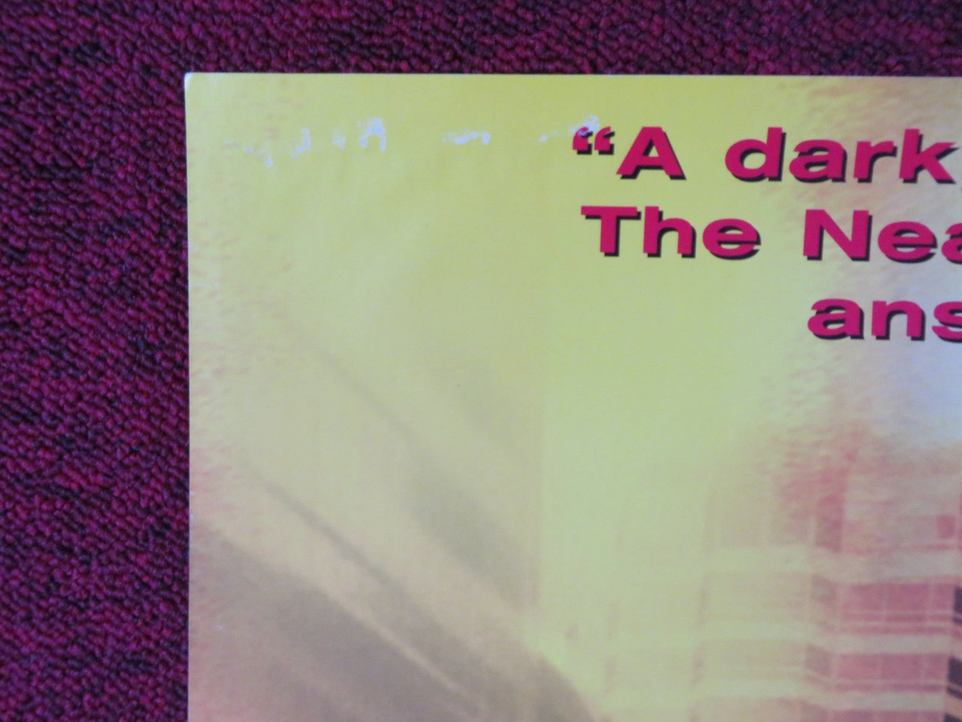 THE NEAR ROOM VHS VIDEO POSTER ADRIAN DUNBAR DAVID O'HARA 1995 Rendezvous Cinema Movie posters