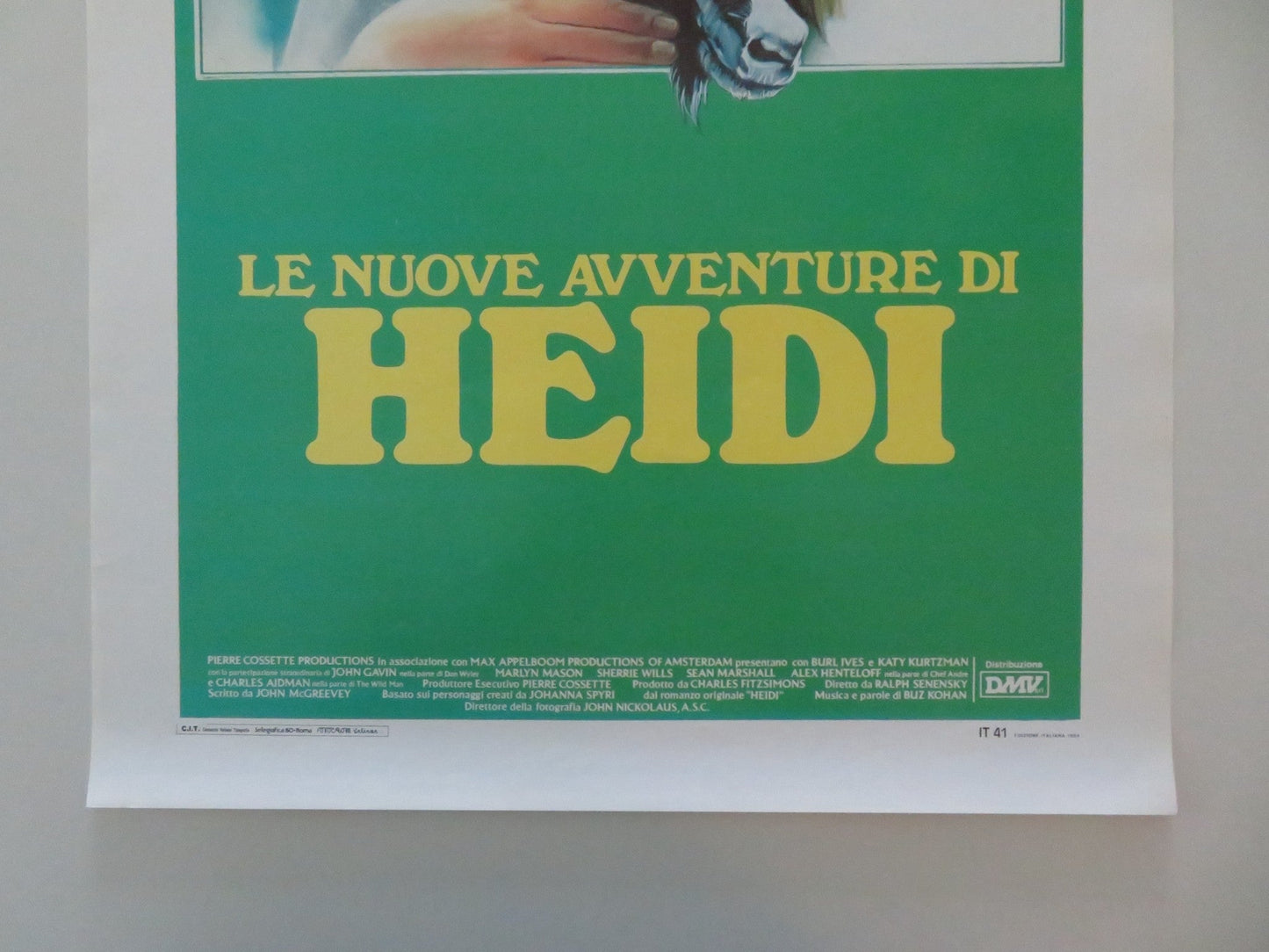 THE NEW ADVENTURES OF HEIDI ITALIAN LOCANDINA POSTER BURL IVES KURTZMAN 1984 Movie posters