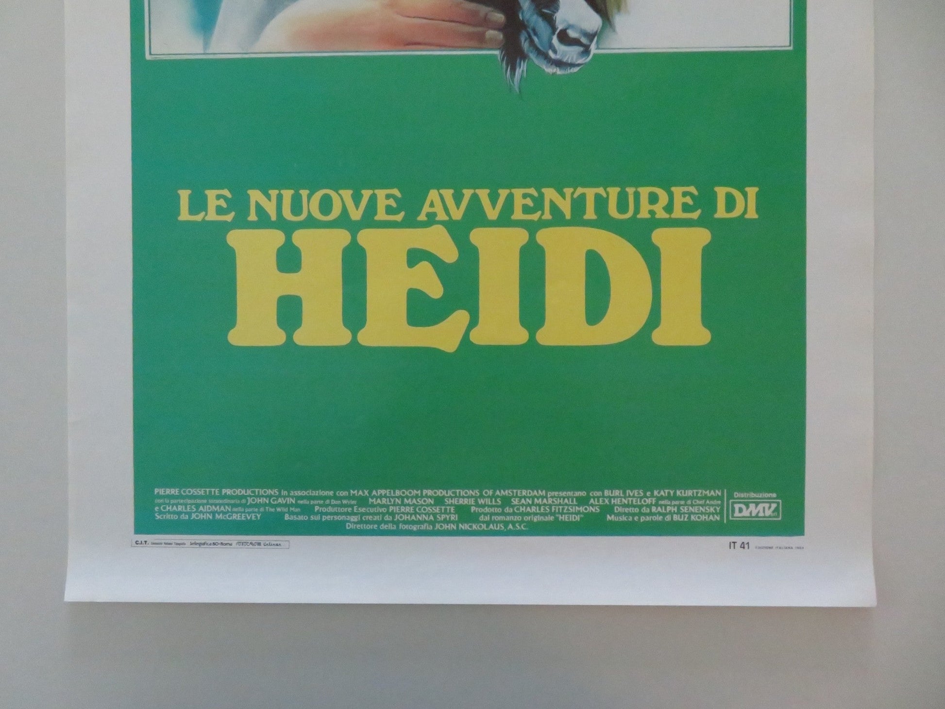 THE NEW ADVENTURES OF HEIDI ITALIAN LOCANDINA POSTER BURL IVES KURTZMAN 1984 Movie posters