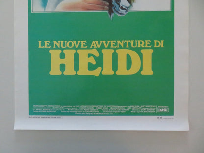 THE NEW ADVENTURES OF HEIDI ITALIAN LOCANDINA POSTER BURL IVES KURTZMAN 1984 Movie posters