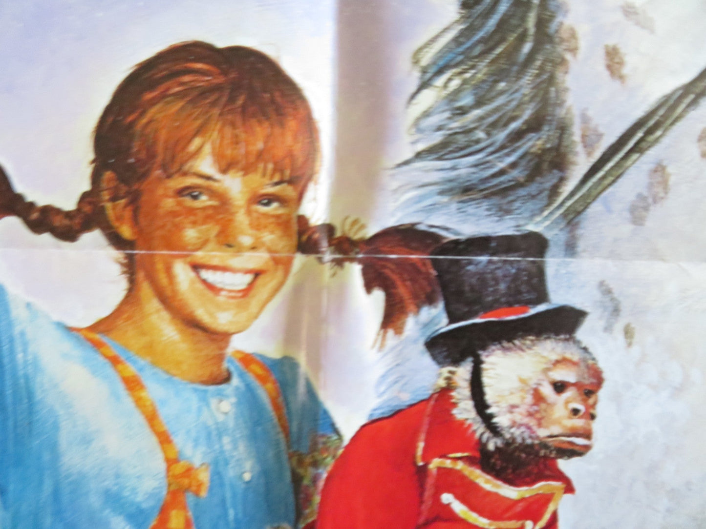 THE NEW ADVENTURES OF PIPPI LONGSTOCKING FOLDED US ONE SHEET POSTER 1988 Rendezvous Cinema Movie posters