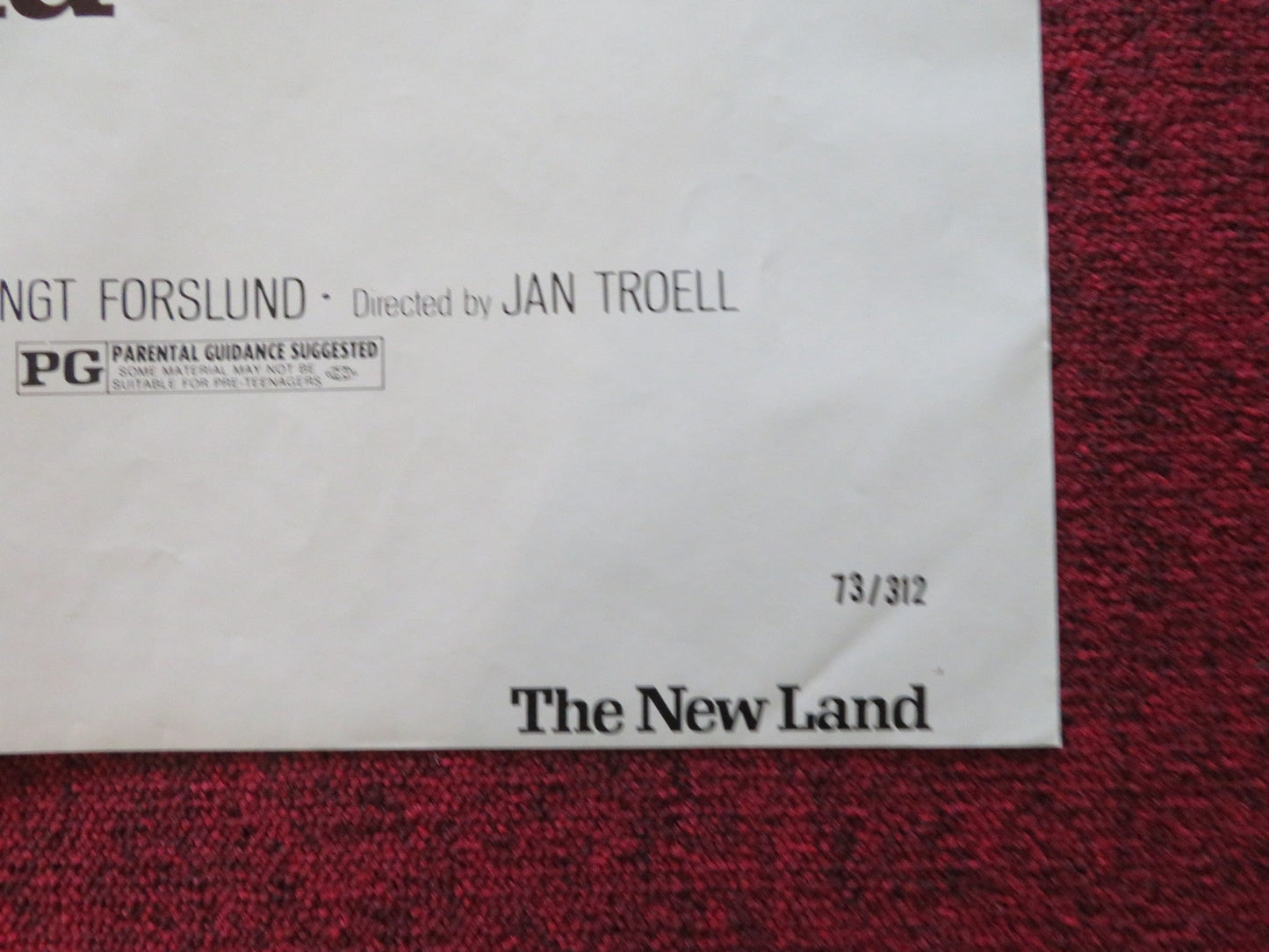 THE NEW LAND FOLDED US ONE SHEET POSTER MAX VON SYDOW LIV ULLMAN 1973 Rendezvous Cinema Movie posters