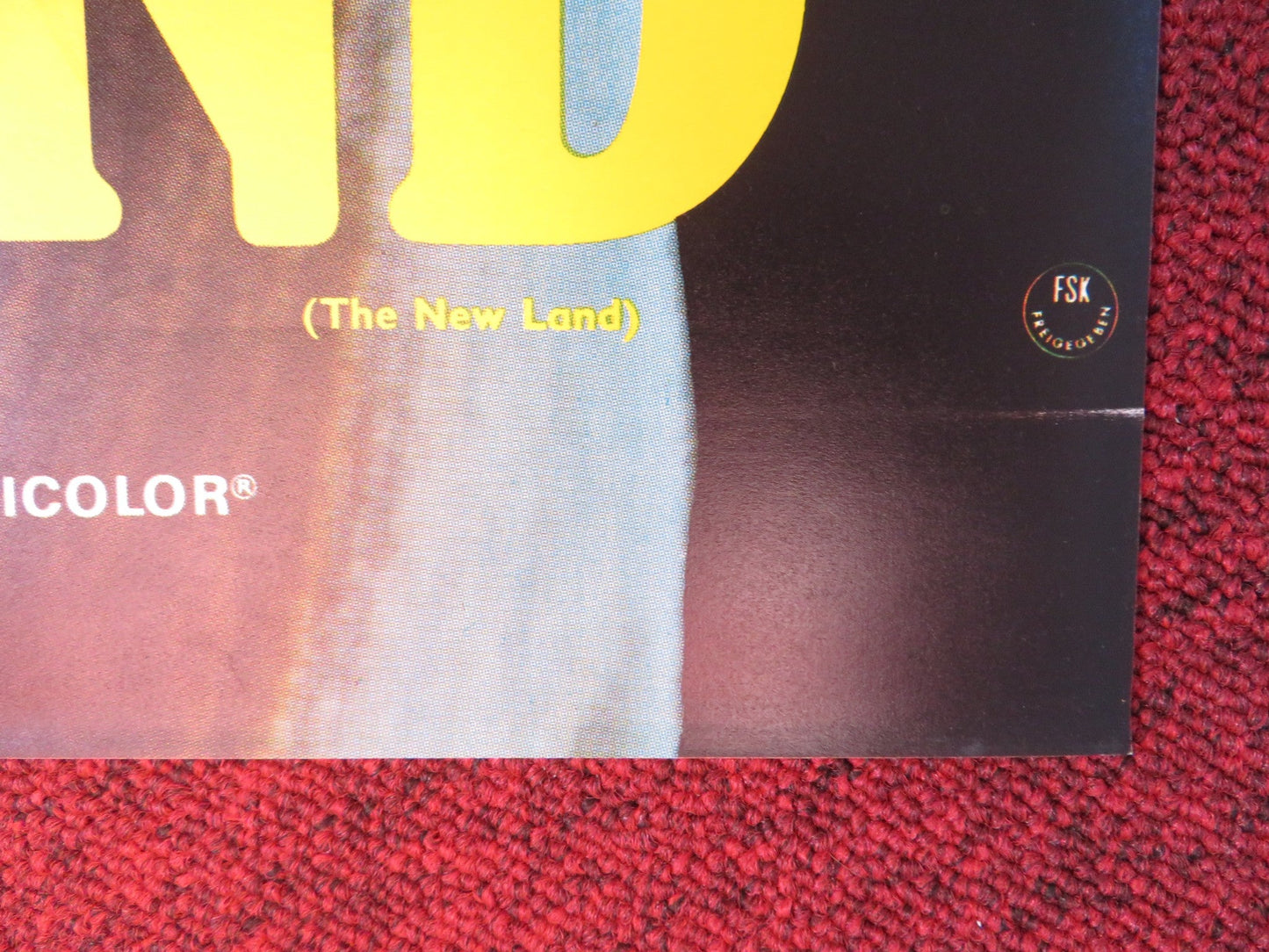 THE NEW LAND GERMAN A1 POSTER FOLDED MAX VON SYDOW LIV ULLMANN 1977 Rendezvous Cinema Movie posters