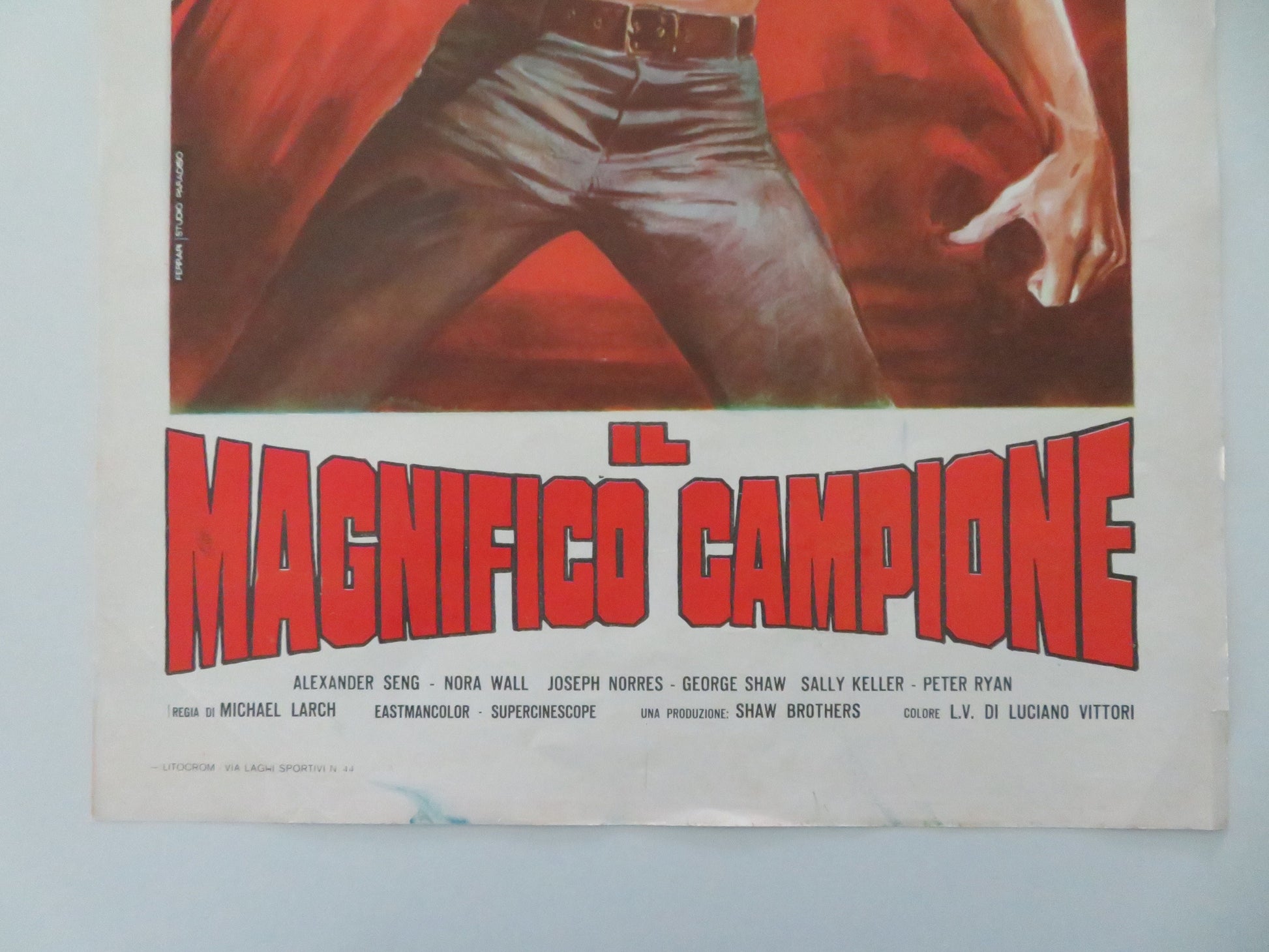 The New Shaolin Boxers Italian Locandina Poster Sheng Fu Jenny Tseng 1976 Movie posters
