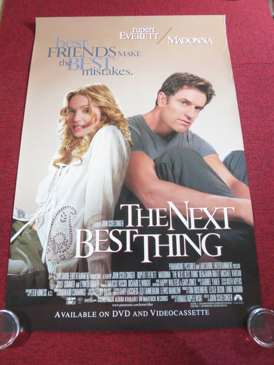 THE NEXT BEST THING DVD & VHS VIDEO POSTER ROLLED MADONNA RUPERT EVERETT 2000 Rendezvous Cinema Movie posters