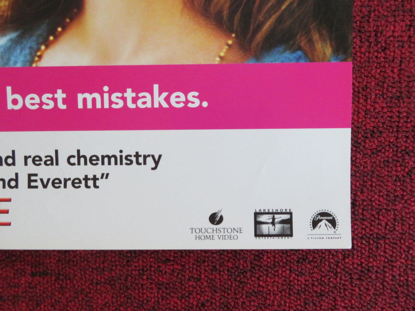 THE NEXT BEST THING VHS VIDEO POSTER MADONNA RUPERT EVERETT 2000 Rendezvous Cinema Movie posters