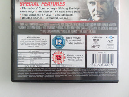 The Next Three Days (DVD) Russell Crowe Elizabeth Banks 2010 Region 2 Movie posters