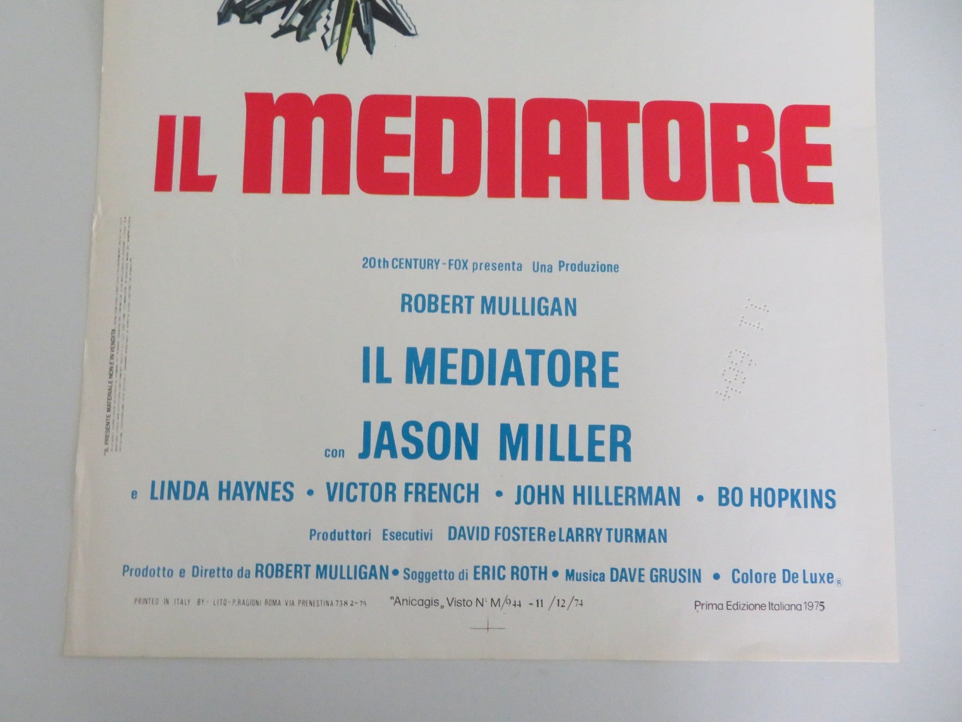The Nickel Ride Italian Locandina Poster Jason Miller Linda Haynes 1975 Movie posters