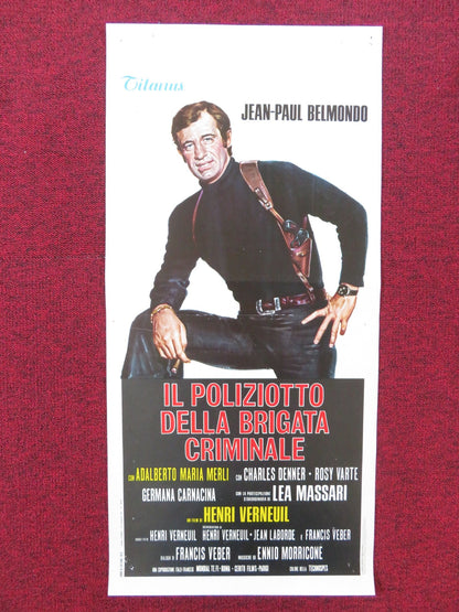 THE NIGHT CALLER ITALIAN LOCANDINA POSTER JEAN - PAUL BELMONDO CHARLES DENNER 1975 Rendezvous Cinema Movie posters