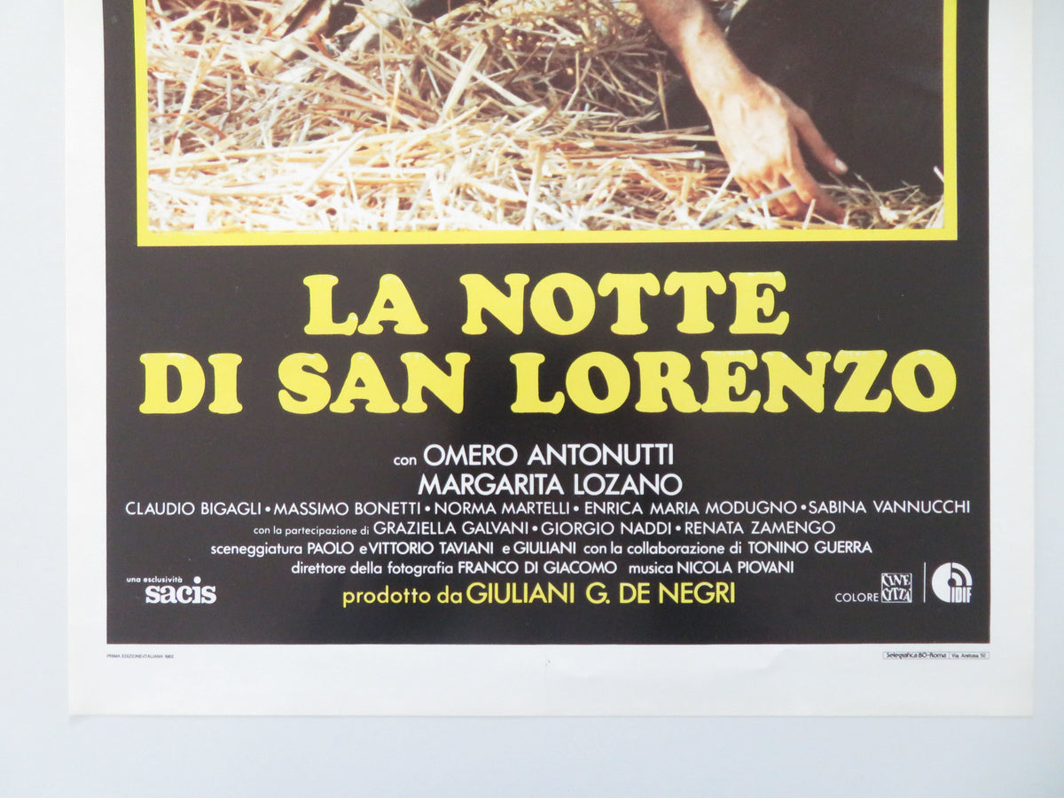 The Night of the Shooting Stars Italian Locandina Poster Antonutti 1982 Movie posters