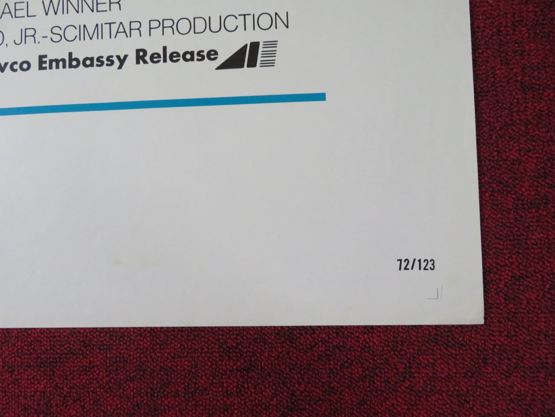 THE NIGHTCOMERS FOLDED US ONE SHEET POSTER MARLON BRANDO STEPHANIE BEACHAM 1972 Rendezvous Cinema Movie posters