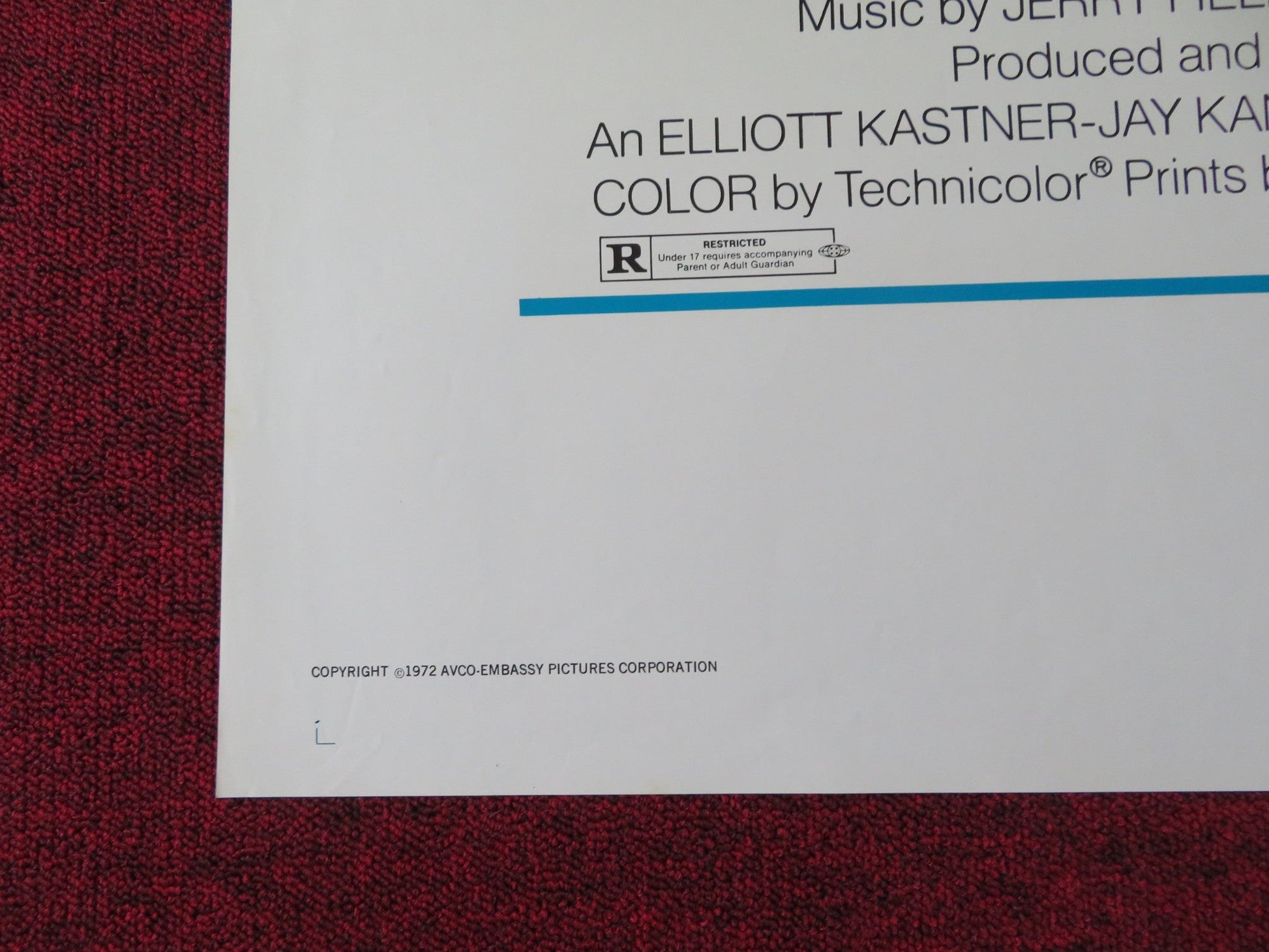 THE NIGHTCOMERS FOLDED US ONE SHEET POSTER MARLON BRANDO STEPHANIE BEACHAM 1972 Rendezvous Cinema Movie posters